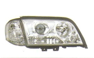 画像1: W202 クロム ヘッドライト W220ルック ウインカー付き T-2