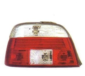 画像1: E39 セダン 〜2000 クリスタルクリアー/レッド LEDテールランプ T-8