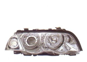 画像1: E46 セダン/ワゴン 〜2001 クロム 4-CCFL-リングライト付き ヘッドライト ウインカー付き T-6