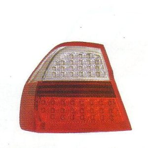 画像1: E90 〜08 セリス-ルック クリアー/レッド LED テールランプ