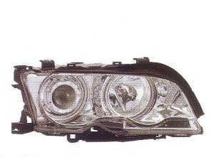 画像1: E46 クーペ/カブリオレ 2002〜2003 クロム 4-CCFL-リングライト付き ヘッドライト T-3
