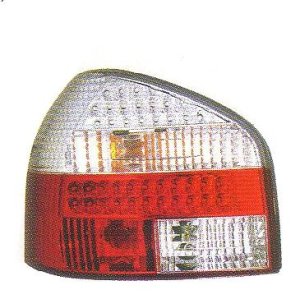 画像1: AUDI A3 8L クリスタル クリアー/レッド LEDテールランプ T-3