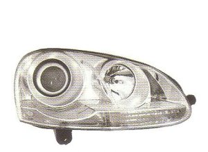 画像1: GOLF5 〜2005 Hella クロム LED セリス スティック ポジションライト付き ヘッドライト T-4