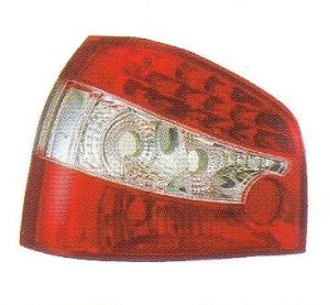 画像1: AUDI A3 8L レッド/クリアー/レッド LEDテールランプ T-5