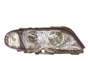 画像1: E46 セダン/ワゴン 2002〜 クロム 4-CCFL-リングライト付き ヘッドライト ウインカー付き T-4