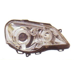 画像1: POLO 9N2 2006〜 クロム 4-LEDホワイトリングライト付き ヘッドライト T-1