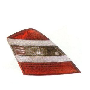 画像: W221 〜09 シルバーガーニッシュ レッド/クリスタルクリアー/レッド LED テールランプ