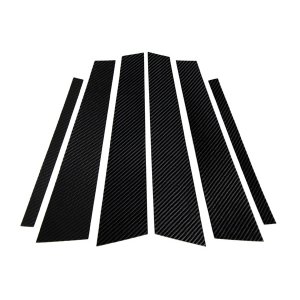 画像: F10 カーボンピラーパネル 6pcs ブラック