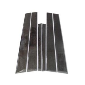 画像: E60 カーボンピラーパネル 6pcs ブラック