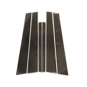 画像: E65 カーボンピラーパネル 6pcs ブラック