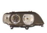 画像: X5 E53 〜2003 ブラック 4-クリスタルホワイトリングライト付き ヘッドライト T-1