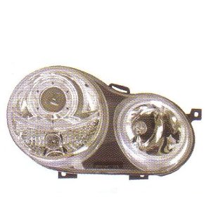 画像: POLO 9N1 〜2005 クロム 4-クリスタルホワイトリングライト付き ヘッドライト T-1