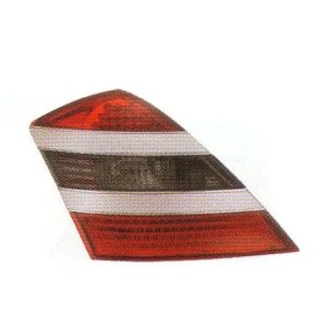 画像: W221 〜09 シルバーガーニッシュ レッド/クリスタルスモーク/レッド LED テールランプ