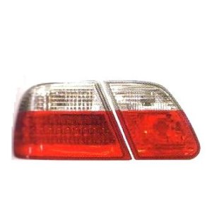 画像: W210 セダン クリスタルクリアー/レッド LED テールランプ
