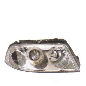画像: PASSAT B5 3BG クロム 2-LED-クリスタルホワイトリングライト付き ヘッドライト T-2