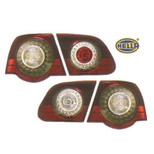 画像: PASSAT 3C セダン Hella ダークレッド/クリアー LEDテールランプ T-1