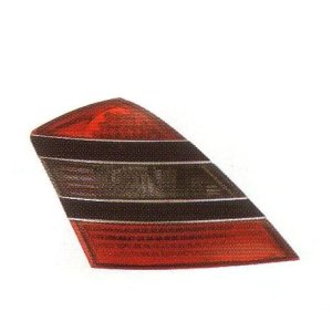 画像: W221 〜09 ブラックガーニッシュ レッド/クリスタルスモーク/レッド LED テールランプ