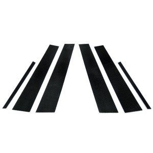 画像: W212 セダン カーボンピラーパネル 6pcs ブラック