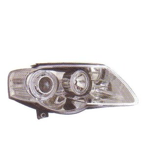 画像: PASSAT 3C クロム 4-クリスタルホワイトリングライト付き ヘッドライト T-2