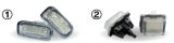 画像: MAXハイパークリスタルヴィジョン LEDナンバーライトユニット キャンセラー内蔵 2個セット メルセデスベンツ用