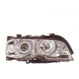 画像: E46 クーペ/カブリオレ 2002〜2003 クロム 4-CCFL-リングライト付き ヘッドライト ウインカー付き T-3