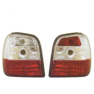 画像: POLO 6N1 〜99 クリアー/レッド LEDテールランプ T-7