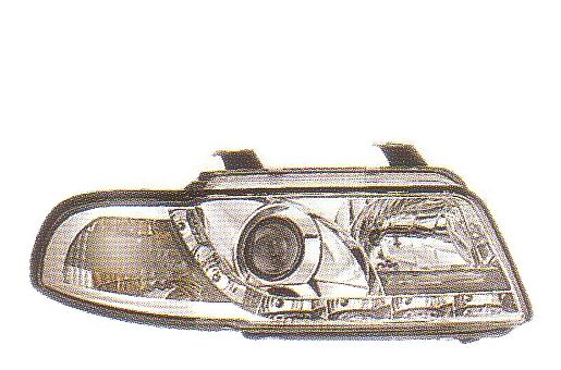 画像1: AUDI A4 8D 2000〜 クロム LEDデイライトルック ヘッドライト T-3