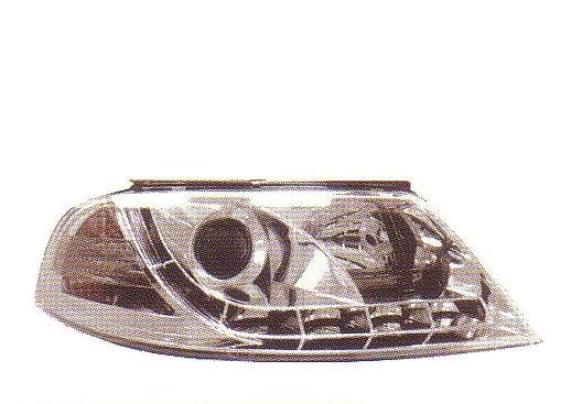 画像1: PASSAT B5 3BG クロム LEDデイライトルック ヘッドライト T-3